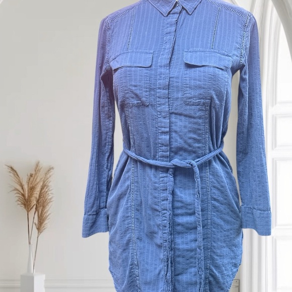 GAP Blue Shirt Dress - Picture 2 of 5